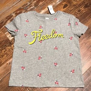 🆕Kids Gap Freedom Patriotic Shirt M 8/19
